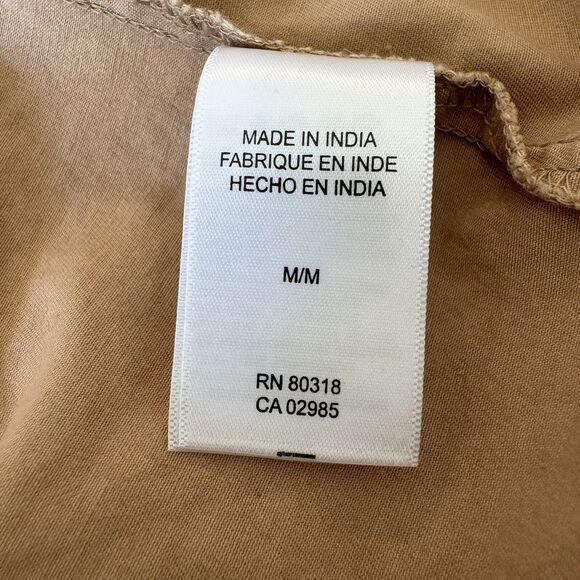 Lucky Brand Field Jacket Medium Khaki Snap Button Utility Lightweight Coat - Picture 11 of 13